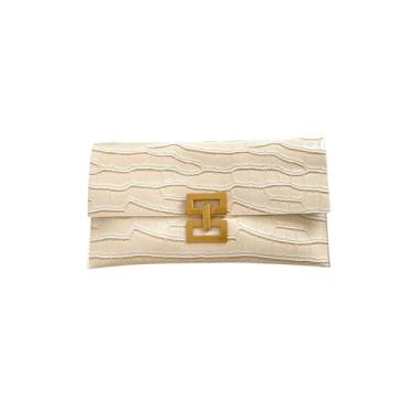 Imagem de Verdusa Bolsas femininas clutch metálicas bolsas envelope bolsas, Caqui, One Size