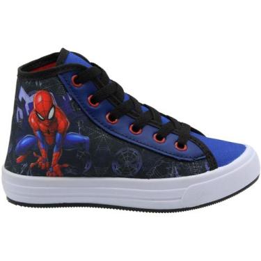 Imagem de Tênis Cano Alto Infantil Dyan Cool Spider Menino, Azul, Marinho, 33