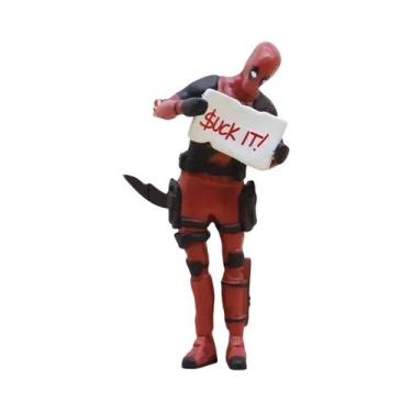 Imagem de Figura De Ação Deadpool 2 Anime Em Posição Sentada E Deitada Mini Bone