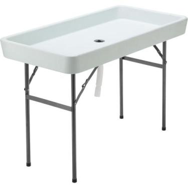 Imagem de Mesa Portátil para Gelo e Bebidas Camping Praia Piscina PEL-ICE0 Peleg