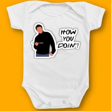 Imagem de Body Bebê Personalizado Friends Personagens Joey Ross Janice - Borizin