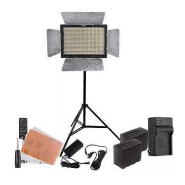 Imagem de Iluminador Led Yongnuo Yn 600l Ii+ + 2 Bateria+ Fonte e Tripé