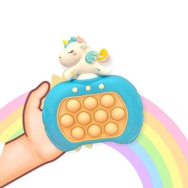 Imagem de Mini Game Pop It Brinquedo Anti Stress Eletrônico Unicórnio Musical Jo