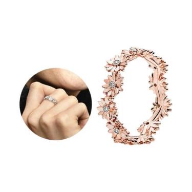 Imagem de Anéis De Prata 925 Com Contas De Flor De Cerejeira Rosa Para Pulseira 