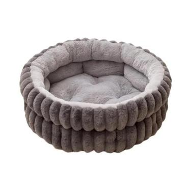 Imagem de Cama Redonda Para Animais De Estimação Em Plush Quente, Desmontável E 