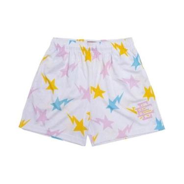 Imagem de Bermuda Masculina Floral De Malha Para Academia, Basquete E Praia, Est