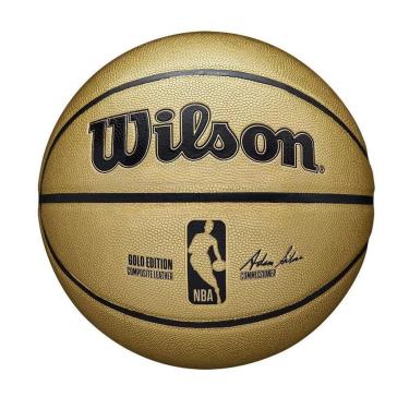 Imagem de Bola de Basquete Wilson NBA Gold Edition Tamanho 7-Masculino