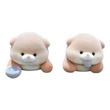 Imagem de MotiveTech Conjunto de 2 Estatuetas de Lontra em Miniatura - Versáteis, Fofas e Criativas para Decoração de Painel de Carro, Mesa ou Prateleira, Style a