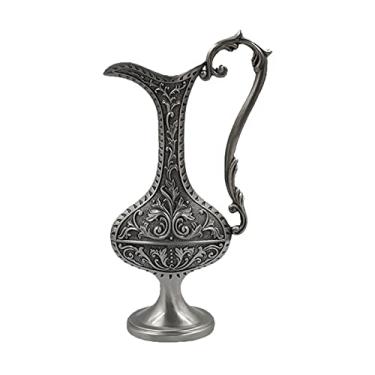 Imagem de U5GAAALPPQ9 Vaso decorativo vaso retrô decoração de mesa vaso de metal vaso de arranjos de flores design retrô vaso de flores decorativo suporte de flores decoração de casa vaso de flores (cor: B2