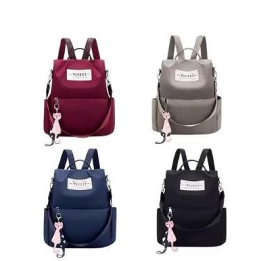 Imagem de Mochila Bolsa Antifurto Feminina Tiracolo Fashion Trabalho/Escola/Univ