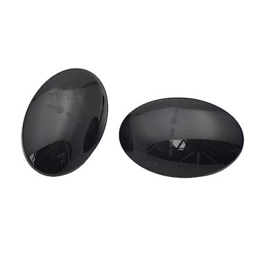 Imagem de Malcayang Marcador lateral de LED âmbar sequencial de luz de seta transparente para Opel Astra Corsa Combo Meriva Tigra Sintra Vita (preto)