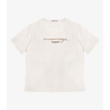 Imagem de Blusa Manga Curta Feminina Plus Size Secret Glam Bege, Plus G3, Bege