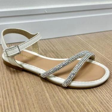 Imagem de Sandália infantil menina Rasteira Molekinha Infantil Casual Básica Str