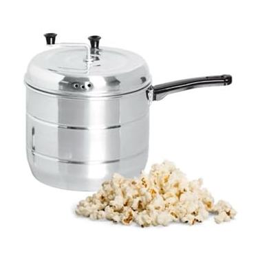 Imagem de Pipoqueira não Queima de Alumínio Polido 4,8L