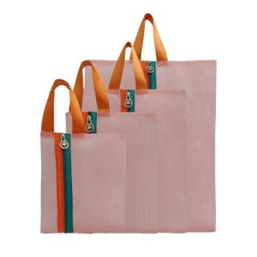 Imagem de Conjunto de nécessaire viagem organizador 4 peças - qualis, Salmão