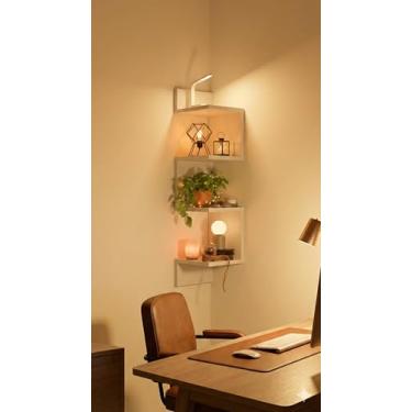 Imagem de Prateleira De Canto Livros Nicho Mdf Branco Decoração (Branco)