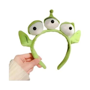 Imagem de Faixa De Cabelo Alienígena Verde Brilhante Toy Story Em Fibra De Polié