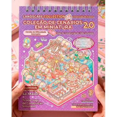 Imagem de Caderno Adesivo Cenários 3D Livro Landscaping DIY Premium - Klizz, Rox