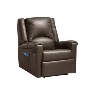 Imagem de Poltrona Do Papai decorativa Trigon Corino Marrom