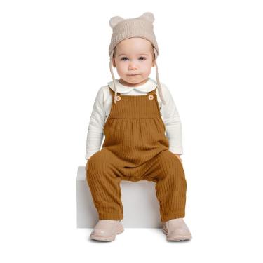 Imagem de Conjunto com Blusa Manga Longa e Jardineira para Bebê Menina Quimby-Feminino