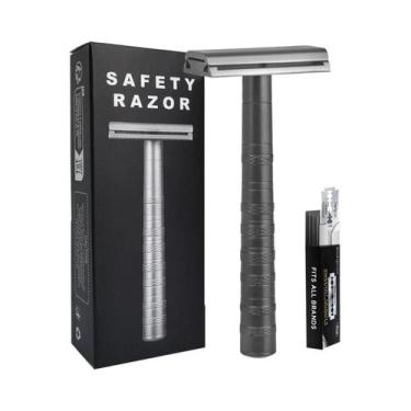 Imagem de Aparelho De Barbear De Segurança Unissex Com Lâmina Dupla E 5 Lâminas 