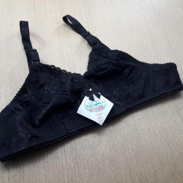 Imagem de Sutiã Simples com Renda - Saulo Lingerie, Preto, G