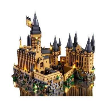 Imagem de Castelo Mágico Medieval Em Micro Blocos, Modelo De Arquitetura Da Cida