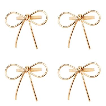 Imagem de Conjunto 4 Anéis Para Guardanapos Entre Laços Dourado Wolff