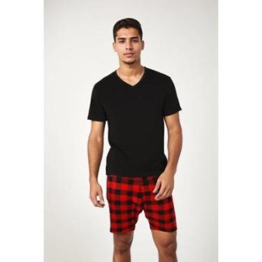 Imagem de Pijama Masculino Curto Shorts na Flanela-Masculino