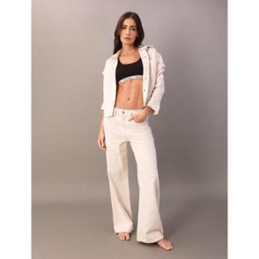 Imagem de Calça Color Wide Leg Estampa a Laser-Feminino