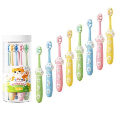 Imagem de Escova de dentes infantil RoseFish Extra Soft de 2 a 8 anos, pacote co
