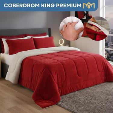 Imagem de Coberdrom King Dupla Face Sherpa Premium Confortável Extra Macio - Ebe
