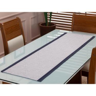 Imagem de Caminho de Mesa Trilho Retangular Estampado 1,35m x 45cm 4 ou 6 Lugare