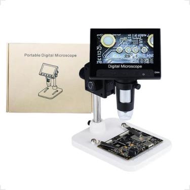 Imagem de Microscópio Eletrônico Digital USB VGA DM4 2MP 500,1000X 4,3 Lupa Digi