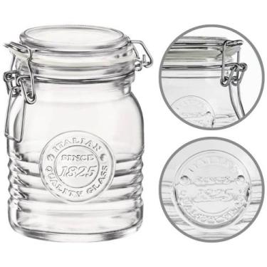 Imagem de Pote Hermético Vidro Organizador 500ml Bormioli Rocco Officina 1825 Ma