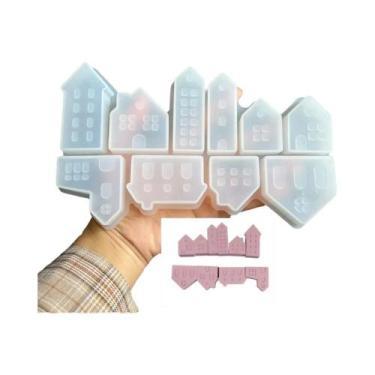 Imagem de Molde De Silicone Casa De Árvore De Natal Para Concreto, Resina, Bande