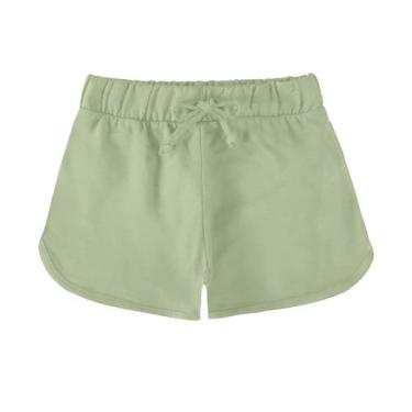 Imagem de Shorts Básico Infantil Menina Rovi Kids Verde, 10, Verde