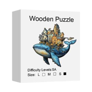 Imagem de Quebra-Cabeça De Madeira Para Adultos Em Forma De Castelo De Baleia, A