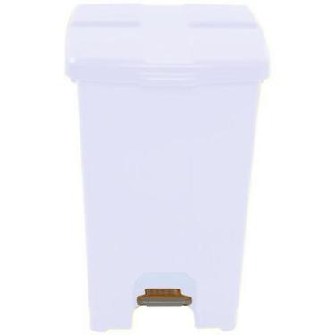 Imagem de Lixeira quadrada com pedal de 60l - jj.p60 - JSN, Branco