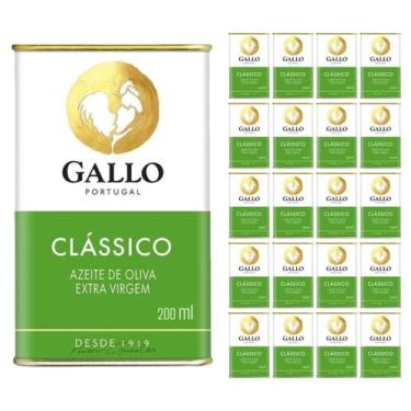 Imagem de Azeite Oliva Extra Virgem Gallo Lata 200ml Kit 20 Unidades