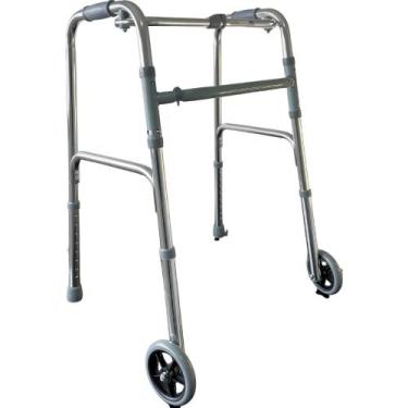 Imagem de Andador Ortopedico 3 Em 1 Rodas Dianteiras Aluminio Reforçado Idoso Le