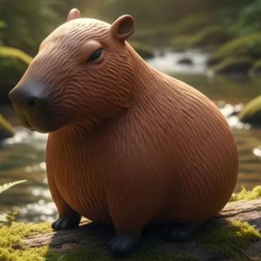 Imagem de Capivara Filó Divertida Estica Squishy Anti stress Ansiedade Esmaga Fl