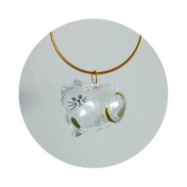 Imagem de Chaveiro Pingente De Cachorro Fofo, Cápsula Transparente Para Armazena