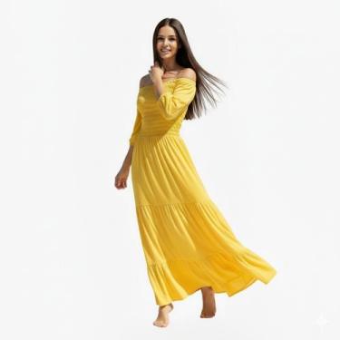 Imagem de Vestido de Lastex Branco, Amarelo, ... Reveillon Festas de Final de An