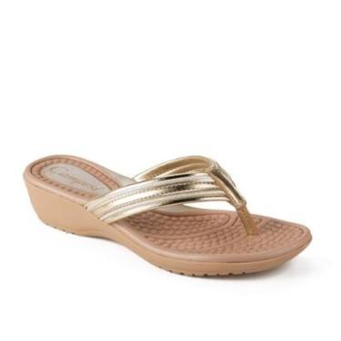 Imagem de Tamanco Campesí Anabela Metalizado Feminina CE081-Feminino