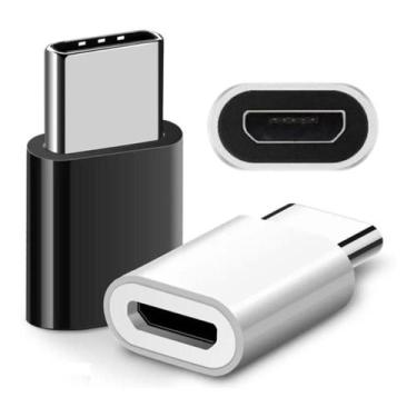 Imagem de Adaptador Micro Usb 2.1 P/ Tipo C Macho Celular Tablet Mouse - Adaptad