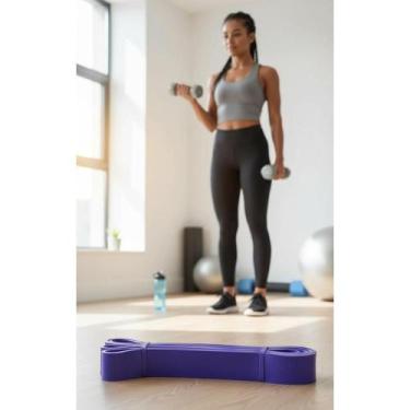 Imagem de Elástico Fitness Roxo Forte - Barra Fixa, Força e Definição - Congratu