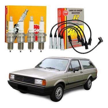 Imagem de Kit Vela Cabo Ngk Parati G1 1.6 1.8 Ap Gasolina 1987 A 1990