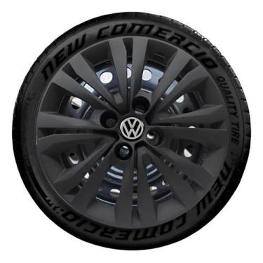 Imagem de Jogo Calota Volks Gol G5 G6 G7 Aro 14 Preto Fosco Preto - Congratulati