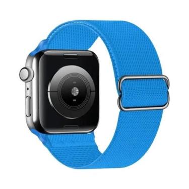 Imagem de Pulseira De Nylon Elástica Ajustável Para Apple Watch 38mm 40mm 41mm 4